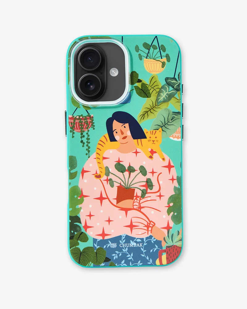 Chumbak Phone Case Cover for iPhone 16 - Miss Cat's Whiskers